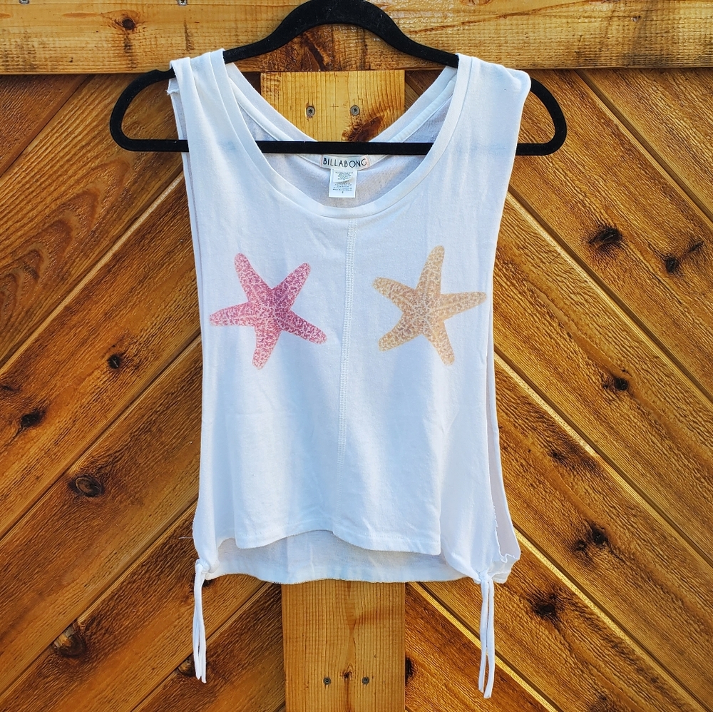 Billabong Star Fish Side-tie Muscle Tank Top